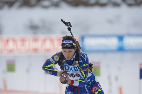18.12.2015, Pokljuka, Slovenia (SLO):Celia Aymonier (FRA) - IBU world cup biathlon, sprint women, Pokljuka (SLO). www.nordicfocus.com. © Manzoni/NordicFocus. Every downloaded picture is fee-liable. NordicFocus 18.12.2015, Pokljuka, Slovenia (SLO):Celia Aymonier (FRA) - IBU world cup biathlon, sprint women, Pokljuka (SLO). www.nordicfocus.com. © Manzoni/NordicFocus. Every downloaded picture is fee-liable.