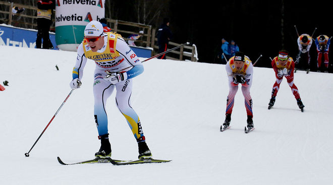 OSKAR SVENSSON blev åter igen bäste svensk i Tour de Ski. Förstaårssenioren från Falun gör en bra insats trots att Sverige inte har några i toppen i årets tävling. Foto/rights: MARCELA HAVLOVA/sweski.com