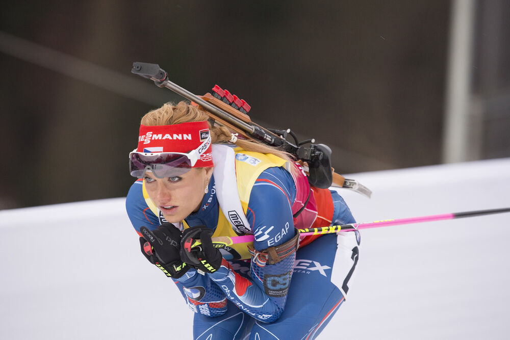 09.01.2016, Ruhpolding, Germany (GER):Gabriela Soukalova (CZE) -  IBU world cup biathlon, pursuit women, Ruhpolding replacing Oberhof (GER). www.nordicfocus.com. © Manzoni/NordicFocus. Every downloaded picture is fee-liable.