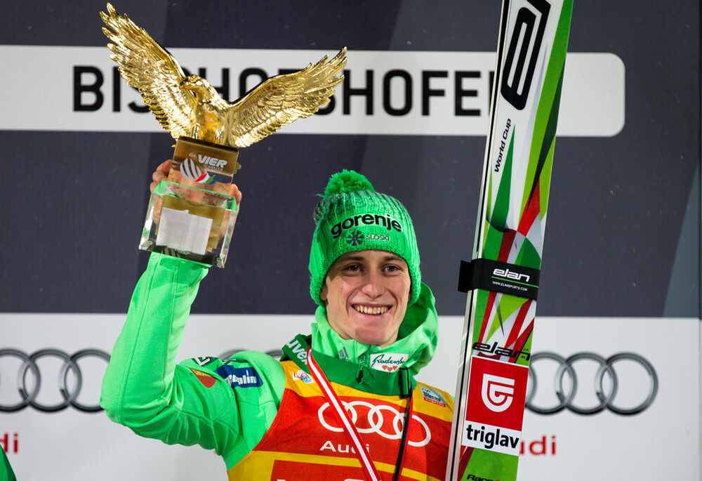 06.01.2016, Bischofshofen, Austria (AUT): Peter Prevc (SLO)- FIS world cup ski jumping, four hills tournament, individual HS140, Bischofshofen (AUT). www.nordicfocus.com. © Laiho/NordicFocus. Every downloaded picture is fee-liable.