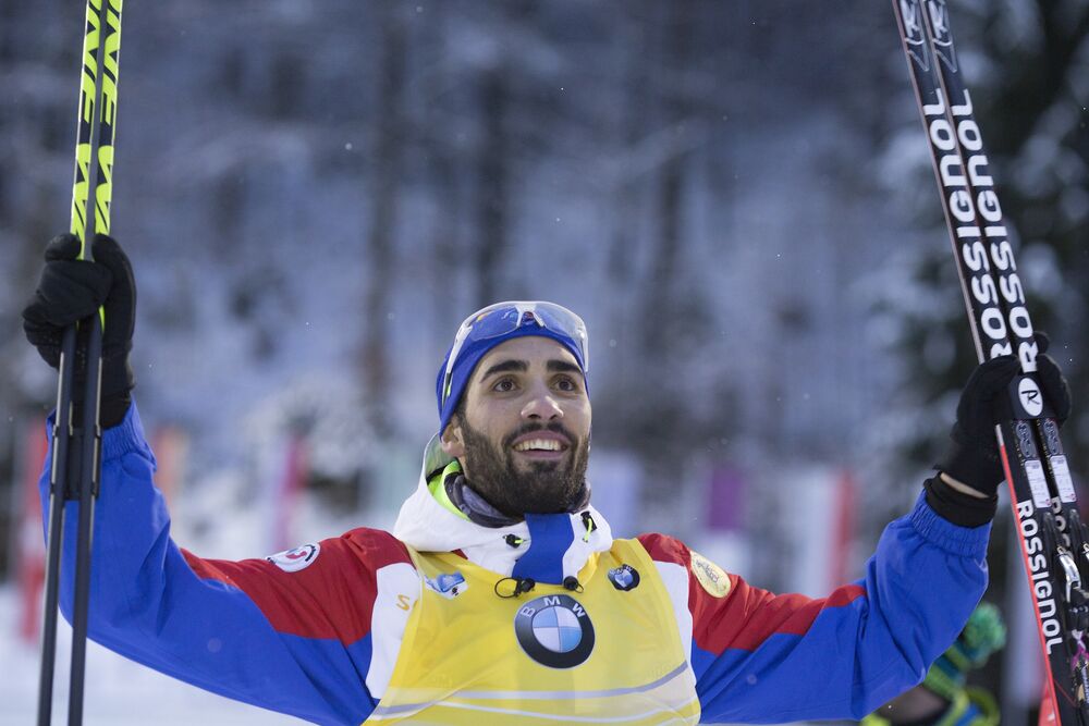 13.01.2016, Ruhpolding, Germany (GER):Martin Fourcade (FRA) -  IBU world cup biathlon, individual men, Ruhpolding (GER). www.nordicfocus.com. Â© Manzoni/NordicFocus. Every downloaded picture is fee-liable.