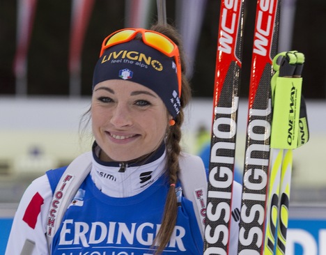 08.01.2016, Ruhpolding, Germany (GER):Dorothea Wierer (ITA) - IBU world cup biathlon, sprint women, Ruhpolding replacing Oberhof (GER). www.nordicfocus.com. © Manzoni/NordicFocus. Every downloaded picture is fee-liable. NordicFocus 08.01.2016, Ruhpolding, Germany (GER):Dorothea Wierer (ITA) - IBU world cup biathlon, sprint women, Ruhpolding replacing Oberhof (GER). www.nordicfocus.com. © Manzoni/NordicFocus. Every downloaded picture is fee-liable.