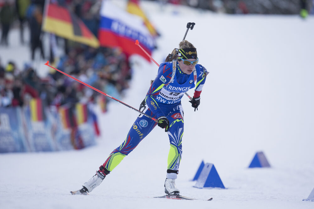 14.01.2016, Ruhpolding, Germany (GER):Marie Dorin (FRA) -  IBU world cup biathlon, individual women, Ruhpolding (GER). www.nordicfocus.com. © Manzoni/NordicFocus. Every downloaded picture is fee-liable.