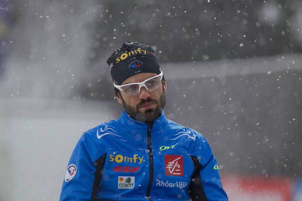 13.01.2016, Ruhpolding, Germany (GER):Simon Fourcade (FRA) -  IBU world cup biathlon, individual men, Ruhpolding (GER). www.nordicfocus.com. © Manzoni/NordicFocus. Every downloaded picture is fee-liable.