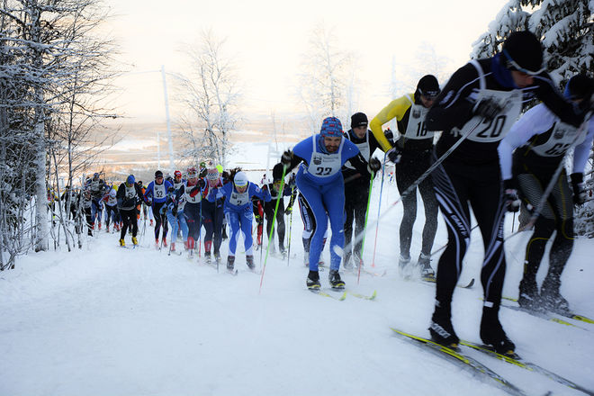 STARTEN HAR GÅTT för årets Tåsjödalen Classic Ski. Foto: PERNILLA GUNNARSDOTTER PERSSON