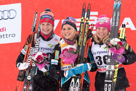 23.01.2016, Nove Mesto, Czech Republic (CZE):Astrid Uhrenholdt Jacobsen (NOR), Therese Johaug (NOR), Jessica Diggins (USA), (l-r) - FIS world cup cross-country, 10km women, Nove Mesto (CZE). www.nordicfocus.com. © Rauschendorfer/NordicFocus. Every downl NordicFocus 23.01.2016, Nove Mesto, Czech Republic (CZE):Astrid Uhrenholdt Jacobsen (NOR), Therese Johaug (NOR), Jessica Diggins (USA), (l-r) - FIS world cup cross-country, 10km women, Nove Mesto (CZE). www.nordicfocus.com. © Rauschendorfer/NordicFocus. Every downl