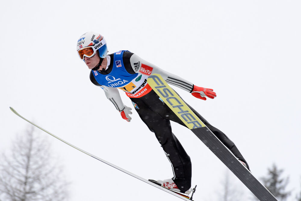 17.01.2016, Tauplitz/Bad Mitterndorf, Austria (AUT):Daniel Andre Tande (NOR) - FIS ski flying world championships, team HS225, Tauplitz/Bad Mitterndorf (AUT). www.nordicfocus.com. © Rauschendorfer/NordicFocus. Every downloaded picture is fee-liable.