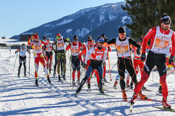 24.01.2016, Lienz, Austria (AUT): the Leading Group - FIS Marathon Cup Dolomitenlauf, Lienz (AUT). www.nordicfocus.com. © Russolo/NordicFocus. Every downloaded picture is fee-liable. NordicFocus
