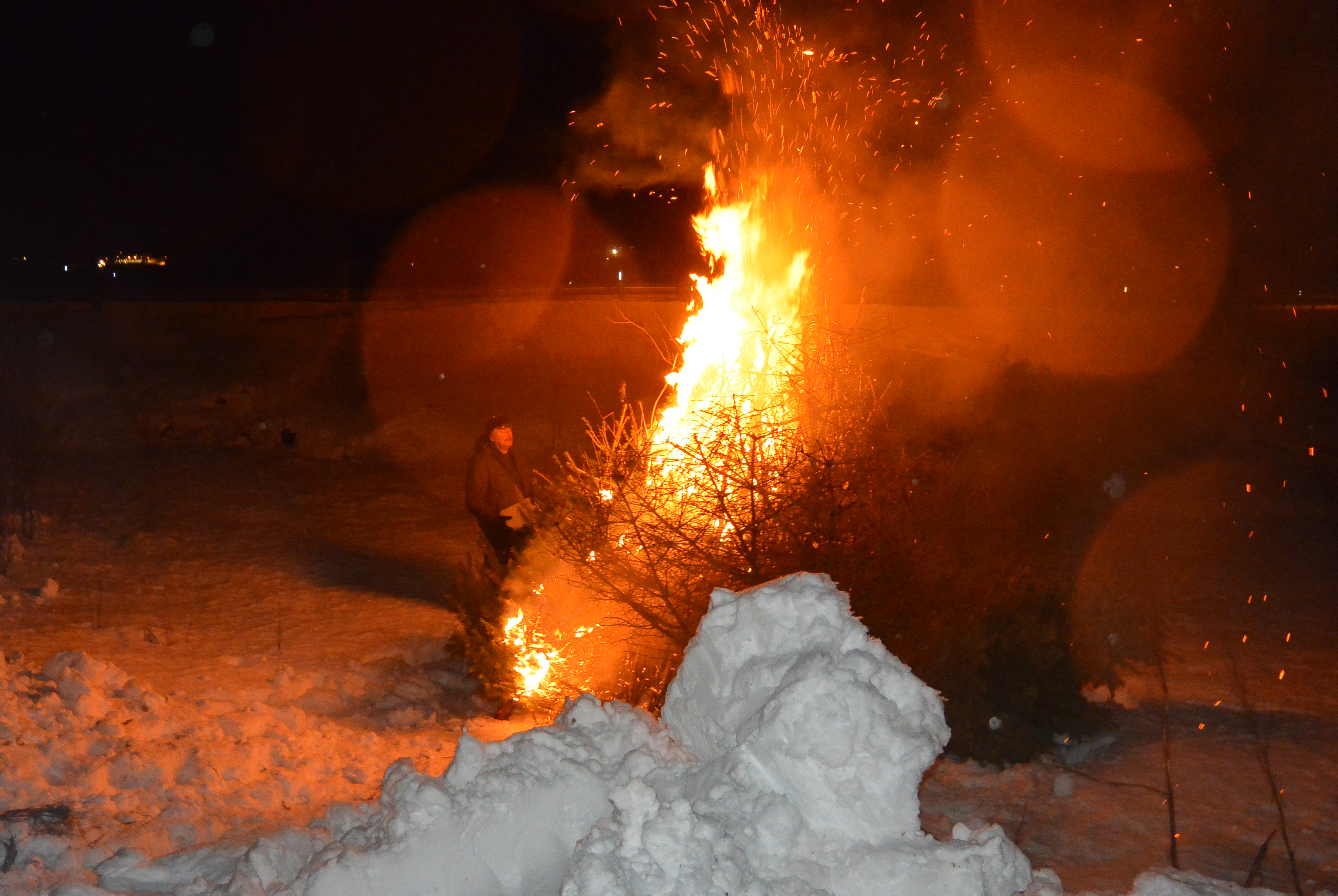 Julegranbrenning 2016_flamme
