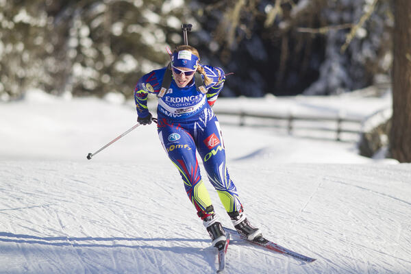 21.01.2016, Antholz, Italy (ITA):Anais Bescond (FRA) - IBU world cup biathlon, sprint women, Antholz (ITA). www.nordicfocus.com. © Manzoni/NordicFocus. Every downloaded picture is fee-liable. NordicFocus