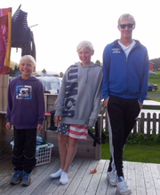 Fredrik, Hans Chr og Edvard Olsen
