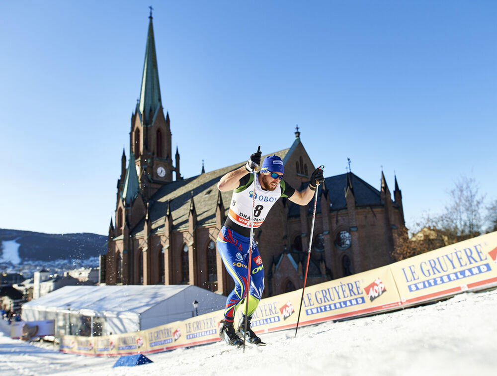 03.02.2016, Drammen, Norway (NOR):Baptiste Gros (FRA) - FIS world cup cross-country, individual sprint, Drammen (NOR). www.nordicfocus.com. © Felgenhauer/NordicFocus. Every downloaded picture is fee-liable.