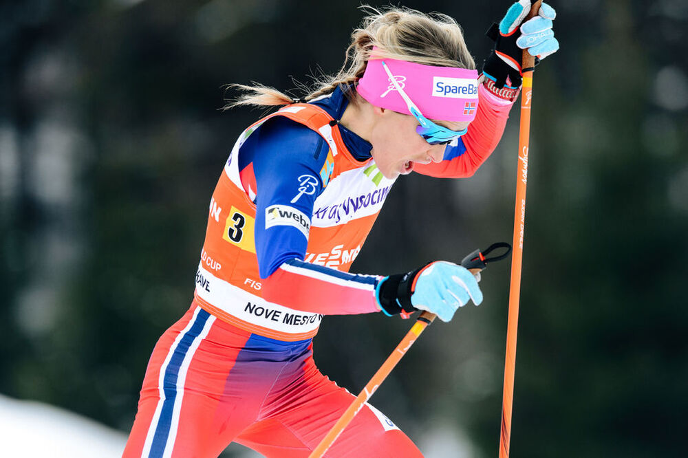 24.01.2016, Nove Mesto, Czech Republic (CZE):Therese Johaug (NOR) - FIS world cup cross-country, 4x5km women, Nove Mesto (CZE). www.nordicfocus.com. © Rauschendorfer/NordicFocus. Every downloaded picture is fee-liable.