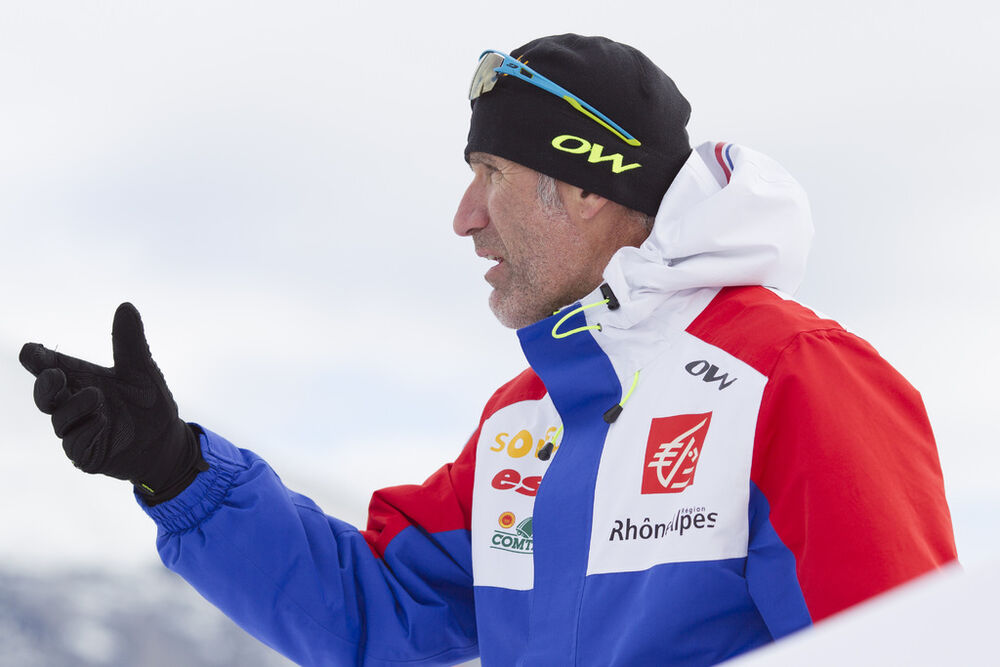 02.02.2016, Canmore, Canada (CAN):Jean Paul Giachino (FRA), coach Team France -  IBU world cup biathlon, training, Canmore (CAN). www.nordicfocus.com. © Manzoni/NordicFocus. Every downloaded picture is fee-liable.