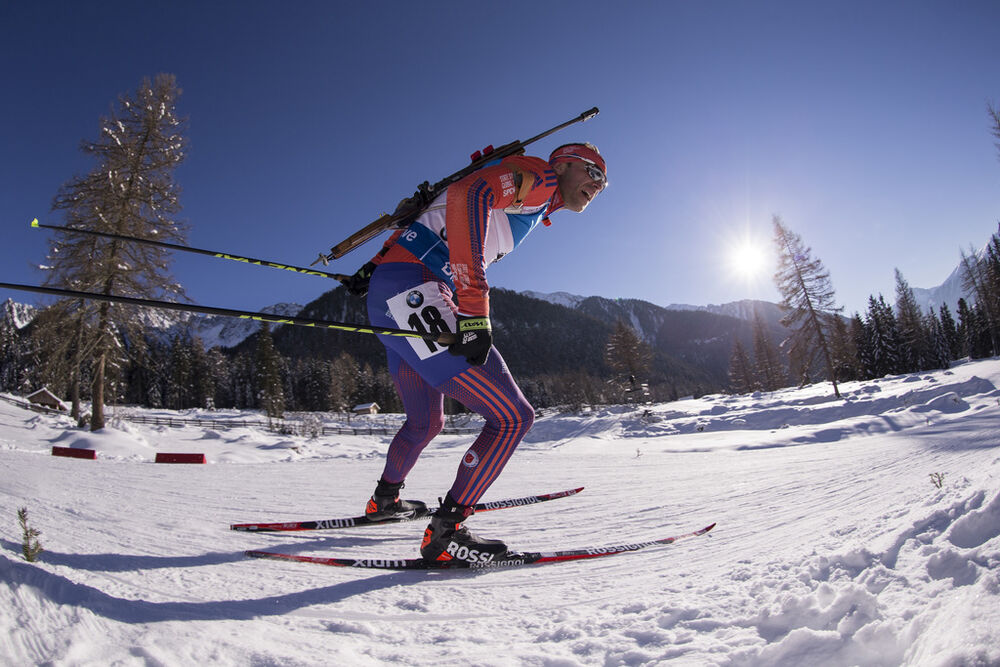 22.01.2016, Antholz, Italy (ITA):Lowell Bailey (USA) -  IBU world cup biathlon, sprint men, Antholz (ITA). www.nordicfocus.com. © Manzoni/NordicFocus. Every downloaded picture is fee-liable.