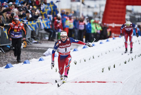 11.02.2016, Stockholm, Sweden (SWE):Maiken Caspersen Falla (NOR) - FIS world cup cross-country, individual sprint, Stockholm (SWE). www.nordicfocus.com. © Felgenhauer/NordicFocus. Every downloaded picture is fee-liable. NordicFocus 11.02.2016, Stockholm, Sweden (SWE):Maiken Caspersen Falla (NOR) - FIS world cup cross-country, individual sprint, Stockholm (SWE). www.nordicfocus.com. © Felgenhauer/NordicFocus. Every downloaded picture is fee-liable.