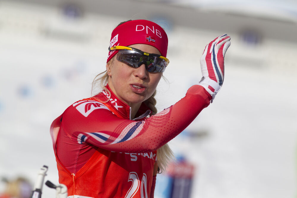 23.01.2016, Antholz, Italy (ITA):Tiril Eckhoff (NOR) -  IBU world cup biathlon, pursuit women, Antholz (ITA). www.nordicfocus.com. © Manzoni/NordicFocus. Every downloaded picture is fee-liable.