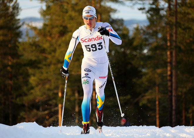 ADAM PERSSON från IF Hallby SOK (tidigare Borås SK) tog sig hela vägen till finalen i den klassiska sprinten vid ungdoms-OS i Lillehammer. Där slutade han 6:a. Foto/rights: KJELL-ERIK KRISTIANSEN/sweski.com