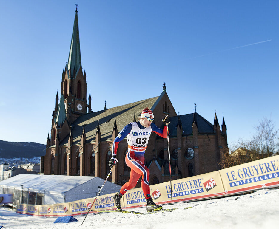 03.02.2016, Drammen, Norway (NOR):Fredrik Riseth (NOR) - FIS world cup cross-country, individual sprint, Drammen (NOR). www.nordicfocus.com. © Felgenhauer/NordicFocus. Every downloaded picture is fee-liable.
