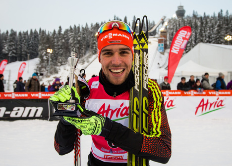23.02.2016, Kuopio, Finland (FIN):Johannes Rydzek (GER), Fischer, Swix, Rottefella, Adidas- FIS world cup nordic combined, individual gundersen HS127/10km, Kuopio (FIN). www.nordicfocus.com. © Laiho/NordicFocus. Every downloaded picture is fee-liable. NordicFocus 23.02.2016, Kuopio, Finland (FIN):Johannes Rydzek (GER), Fischer, Swix, Rottefella, Adidas- FIS world cup nordic combined, individual gundersen HS127/10km, Kuopio (FIN). www.nordicfocus.com. © Laiho/NordicFocus. Every downloaded picture is fee-liable.