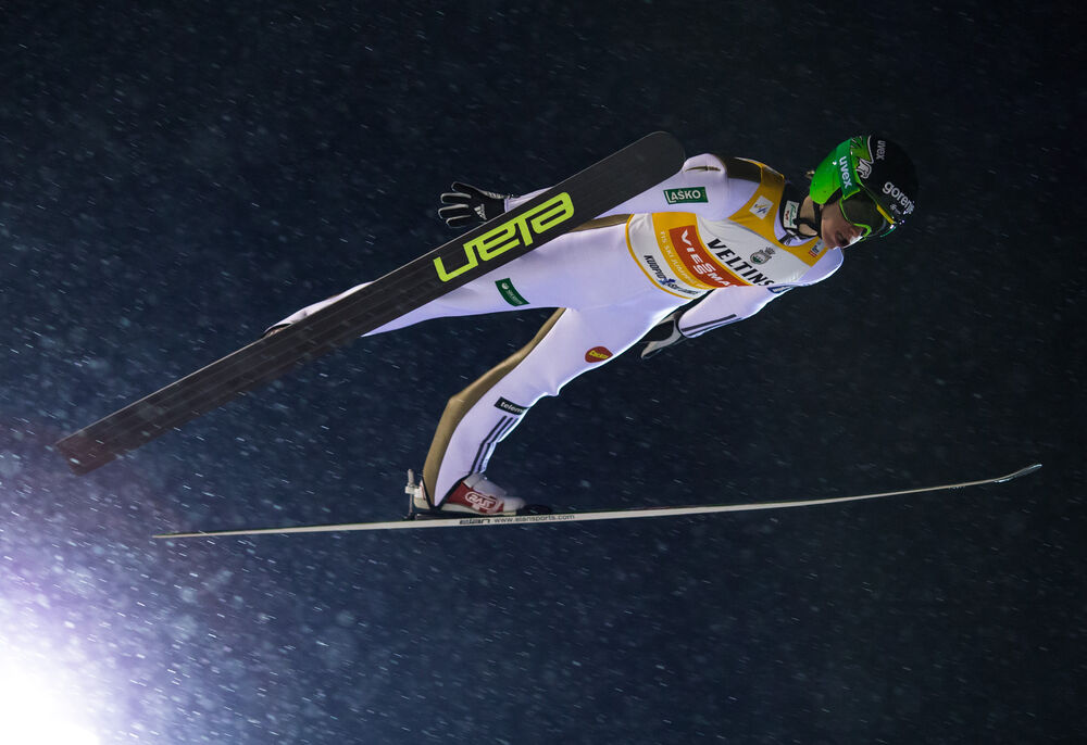 23.02.2016, Kuopio, Finland (FIN): Peter Prevc (SLO)- FIS world cup ski jumping, individual HS127, Kuopio (FIN). www.nordicfocus.com. © Laiho/NordicFocus. Every downloaded picture is fee-liable.