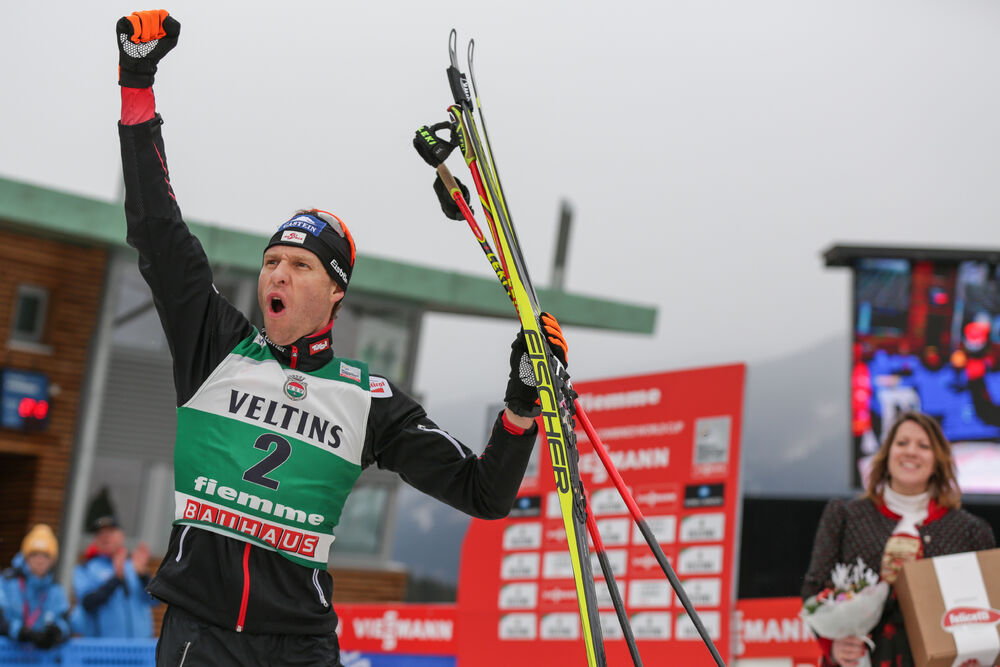 27.02.2016, Val di Fiemme, Italy (ITA):Bernhard Gruber (AUT) - FIS world cup nordic combined, individual gundersen HS134/10km, Val di Fiemme (ITA). www.nordicfocus.com. © Modica/NordicFocus. Every downloaded picture is fee-liable.
