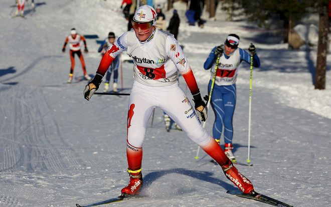 GABRIELLA PÅLSSON från Utrikes Skidklubb var snabbast av tjejerna på den längsta banan över 9 km. Här från USM i Filipstad förra säsongen. Foto/rights: KJELL-ERIK KRISTIANSEN/sweski.com