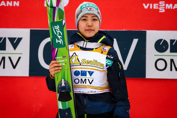 19.02.2016, Lahti, Finland (FIN): Sara Takanashi (JPN) - FIS world cup ski jumping ladies, individual HS100, Lahti (FIN). www.nordicfocus.com. © Laiho/NordicFocus. Every downloaded picture is fee-liable. NordicFocus