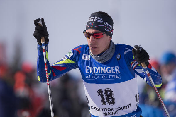 11.02.2016, Presque Isle, United States of America (USA):Quentin Fillon Maillet (FRA) - IBU world cup biathlon, sprint men, Presque Isle (USA). www.nordicfocus.com. © Manzoni/NordicFocus. Every downloaded picture is fee-liable. NordicFocus