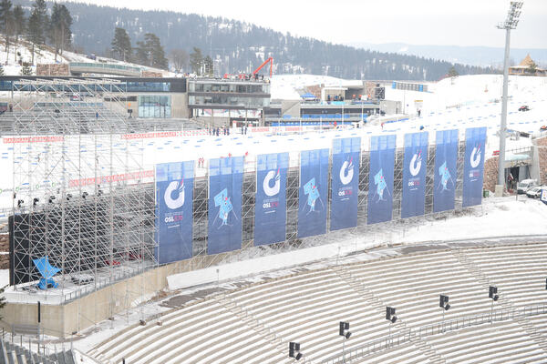 01.03.2016, Oslo, Norway (NOR):Event Feature: `overview over the stadium of Holmenkollen - IBU world championships biathlon, training, Oslo (NOR). www.nordicfocus.com. © Tumashov/NordicFocus. Every downloaded picture is fee-liable. Tumashov/NordicFocus