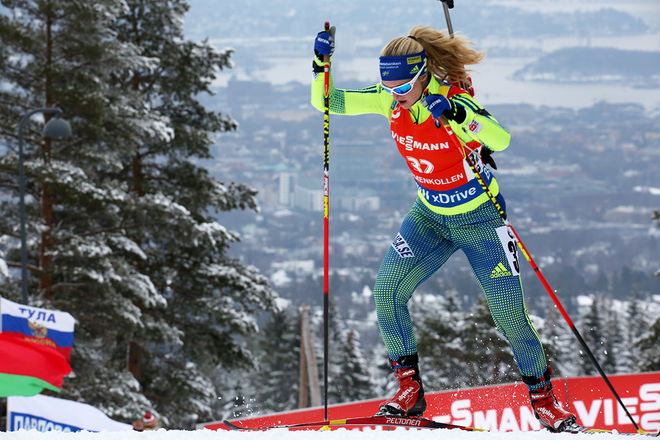 MONA BRORSSON på väg mot en sensationell 6:e plats i VM-sprinten i Holmenkollen. Foto/rights: MARCELA HAVLOVA/sweski.com