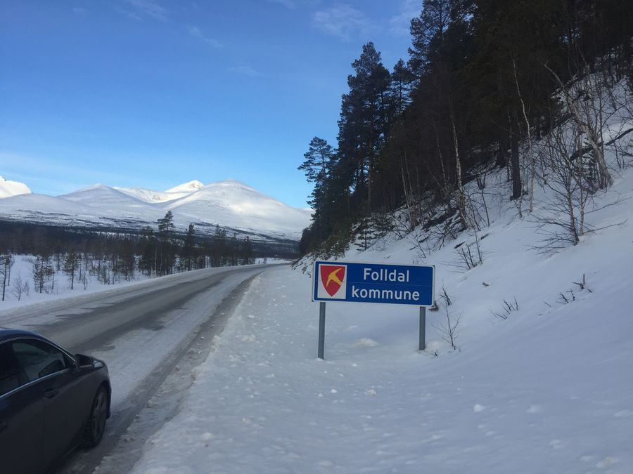 Folldal - kommuneskilt