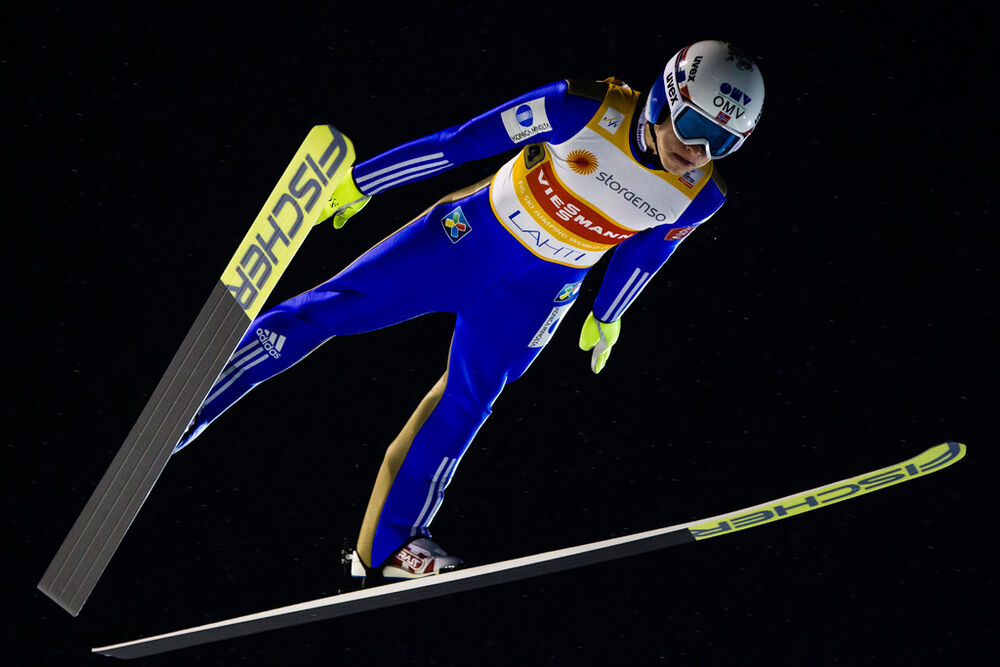 22.02.2016, Kuopio, Finland (FIN): Johann Andre Forfang (NOR), Fischer- FIS world cup ski jumping, team HS127, Kuopio (FIN). www.nordicfocus.com. © Laiho/NordicFocus. Every downloaded picture is fee-liable.