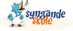 Syngende skole logo, nynorsk