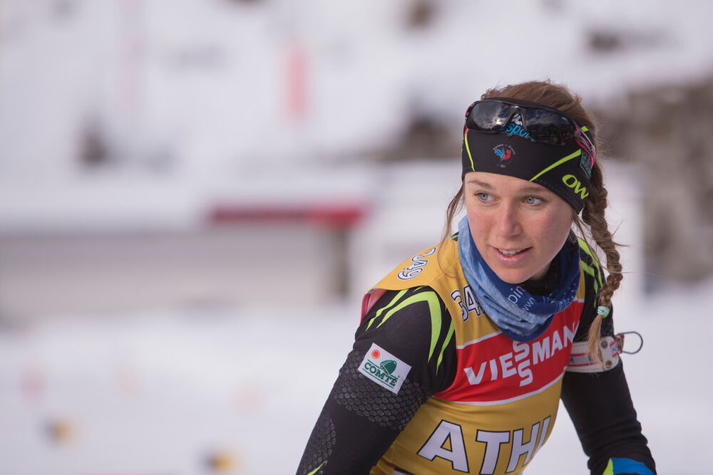 21.01.2015, Antholz, Italy (ITA): Marine Bolliet (FRA)- IBU world cup biathlon, training, Antholz (ITA). www.nordicfocus.com. © Manzoni/NordicFocus. Every downloaded picture is fee-liable.
