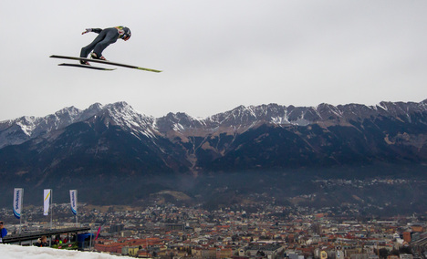 02.01.2016, Innsbruck, Austria (AUT): Gregor Schlierenzauer (AUT), Fischer- FIS world cup ski jumping, four hills tournament, individual HS130, qualification, Innsbruck (AUT). www.nordicfocus.com. © Laiho/NordicFocus. Every downloaded picture is fee-lia NordicFocus 02.01.2016, Innsbruck, Austria (AUT): Gregor Schlierenzauer (AUT), Fischer- FIS world cup ski jumping, four hills tournament, individual HS130, qualification, Innsbruck (AUT). www.nordicfocus.com. © Laiho/NordicFocus. Every downloaded picture is fee-lia