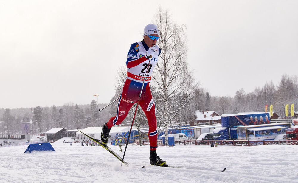13.02.2016, Falun, Sweden (SWE):Martin Loewstroem Nyenget (NOR) - FIS world cup cross-country, 10km men, Falun (SWE). www.nordicfocus.com. © Felgenhauer/NordicFocus. Every downloaded picture is fee-liable.