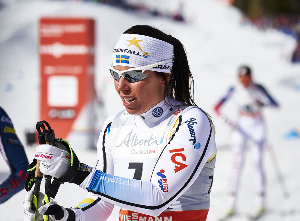 08.03.2016, Canmore, Canada (CAN):Charlotte Kalla (SWE) - FIS world cup cross-country, individual sprint, Canmore (CAN). www.nordicfocus.com. © Felgenhauer/NordicFocus. Every downloaded picture is fee-liable.