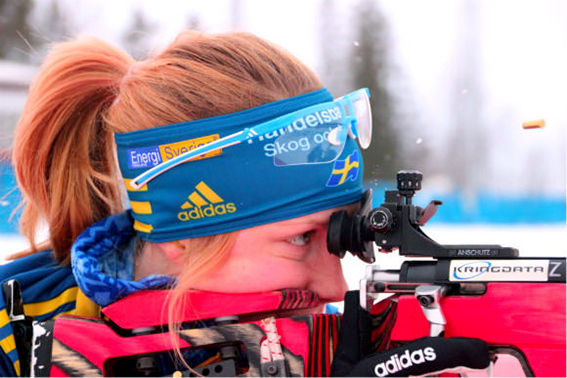 ANNA WIKSTRÖM, Mora Biathlon blir första skidskytt att gå på börs. Sedan tidigare har längdtalangerna Petter Engdahl och Moa Molander Kristiansen gjort samma sak. Foto: TRADEINSPORTS