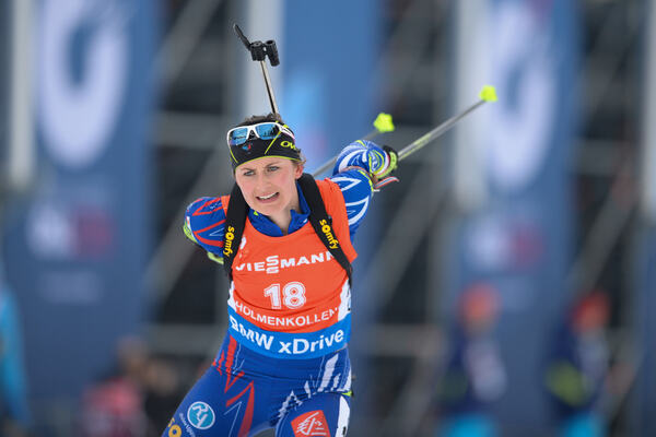 13.03.2016, Oslo, Norway (NOR):Justine Braisaz (FRA) - IBU world championships biathlon, mass women, Oslo (NOR). www.nordicfocus.com. © Tumashov/NordicFocus. Every downloaded picture is fee-liable. Tumashov/NordicFocus