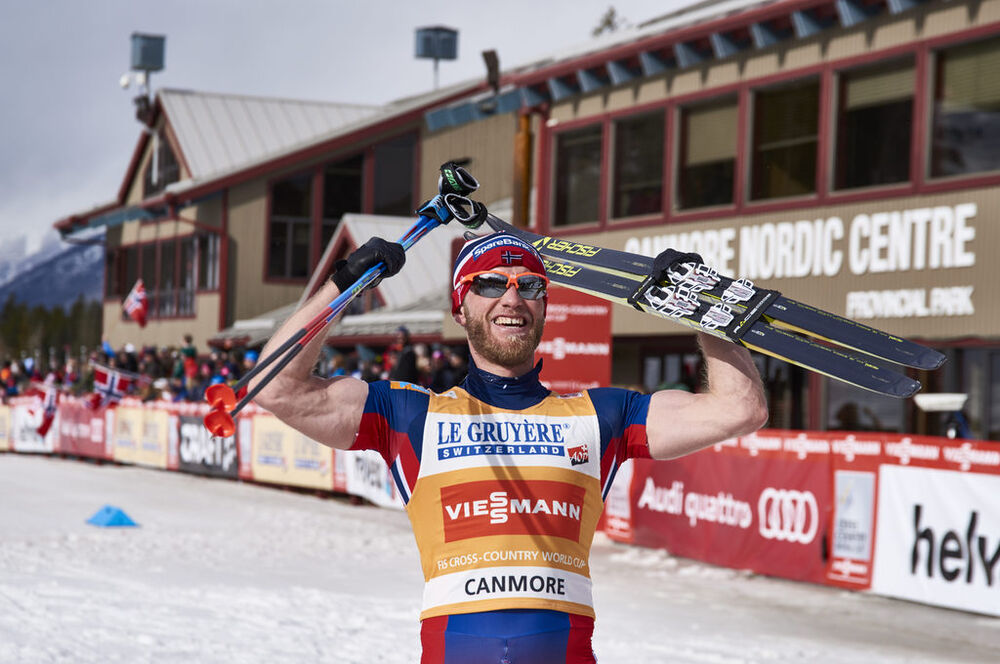 12.03.2016, Canmore, Canada (CAN):Martin Johnsrud Sundby (NOR) - FIS world cup cross-country, pursuit men, Canmore (CAN). www.nordicfocus.com. © Felgenhauer/NordicFocus. Every downloaded picture is fee-liable.