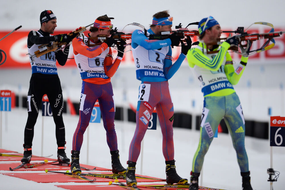 12.03.2016, Oslo, Norway (NOR):Sean Doherty (USA) - IBU world championships biathlon, relay men, Oslo (NOR). www.nordicfocus.com. © Tumashov/NordicFocus. Every downloaded picture is fee-liable.
