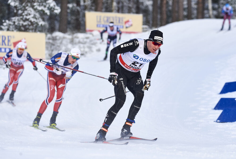14.02.2016, Falun, Sweden (SWE):Toni Livers (SUI) - FIS world cup cross-country, mass men, Falun (SWE). www.nordicfocus.com. © Felgenhauer/NordicFocus. Every downloaded picture is fee-liable.