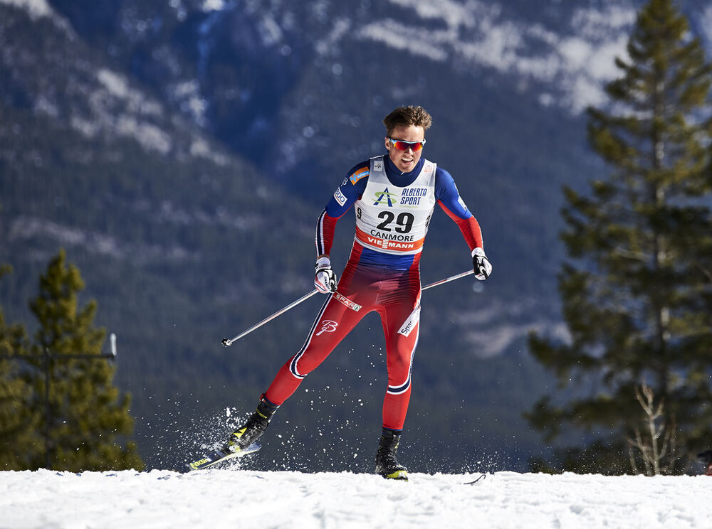 11.03.2016, Canmore, Canada (CAN):Emil Iversen (NOR) - FIS world cup cross-country, 15km men, Canmore (CAN). www.nordicfocus.com. © Felgenhauer/NordicFocus. Every downloaded picture is fee-liable.