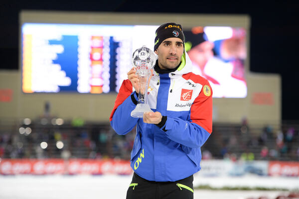 19.03.2016, Khanty-Mansiysk, Russia (RUS): Martin Fourcade(FRA)- IBU world cup biathlon, cups, Khanty-Mansiysk (RUS). www.nordicfocus.com. © Tumashov/NordicFocus. Every downloaded picture is fee-liable. NordicFocus