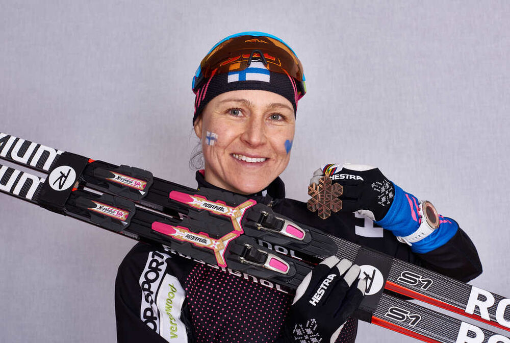 26.02.2015, Falun, Sweden (SWE): Aino-Kaisa Saarinen (FIN)- FIS nordic world ski championships, cross-country, medals, Falun (SWE). www.nordicfocus.com. © NordicFocus. Every downloaded picture is fee-liable.