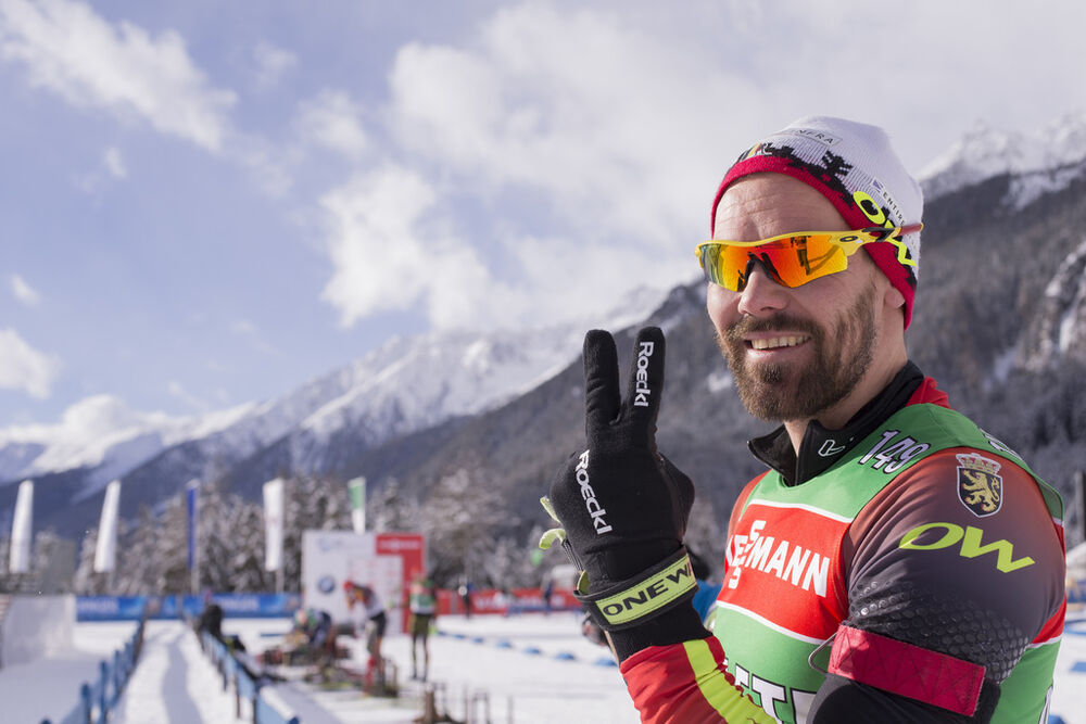 20.01.2016, Antholz, Italy (ITA):Michael Roesch (BEL) -  IBU world cup biathlon, training, Antholz (ITA). www.nordicfocus.com. © Manzoni/NordicFocus. Every downloaded picture is fee-liable.