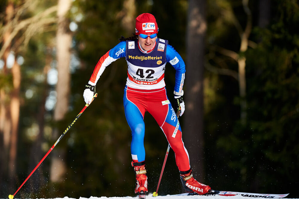 15.02.2015, Oestersund, Sweden (SWE): Eva Vrabcova-Nyvltova (CZE)- FIS world cup cross-country, 10km women, Oestersund (SWE). www.nordicfocus.com. © Felgenhauer/NordicFocus. Every downloaded picture is fee-liable.
