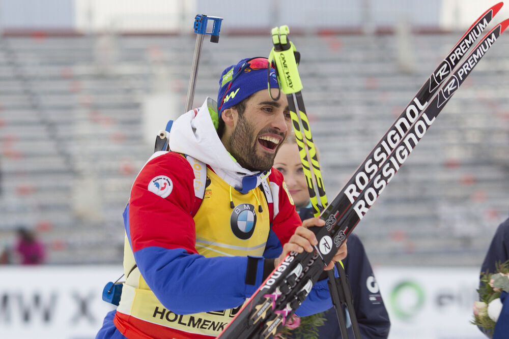 10.03.2016, Oslo, Norway (NOR):Martin Fourcade (FRA) - IBU world championships biathlon, individual men, Oslo (NOR). www.nordicfocus.com. © NordicFocus. Every downloaded picture is fee-liable.