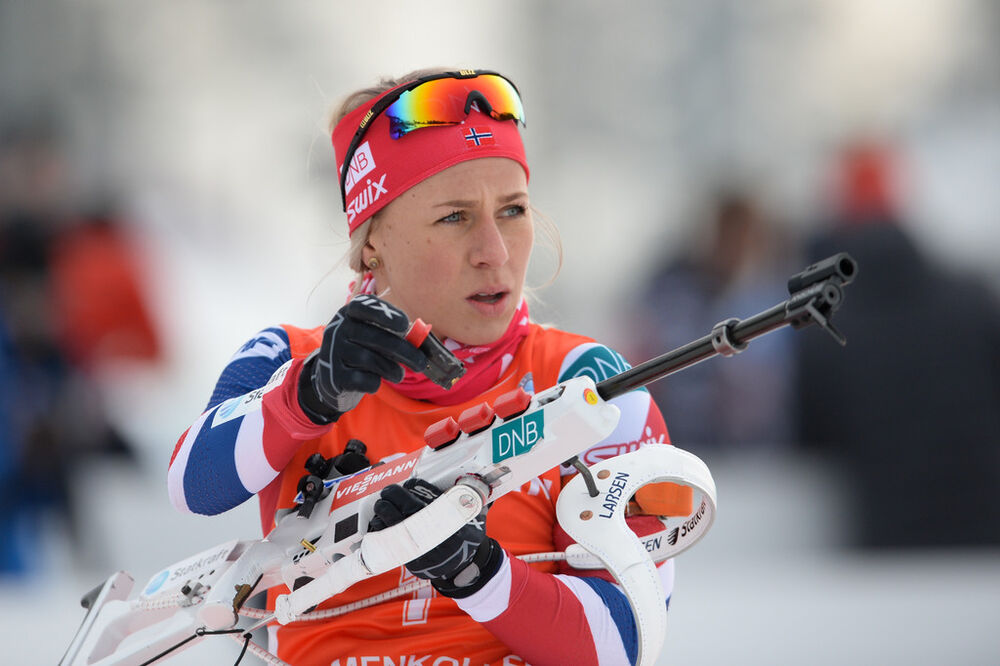 13.03.2016, Oslo, Norway (NOR):Tiril Eckhoff (NOR) - IBU world championships biathlon, mass women, Oslo (NOR). www.nordicfocus.com. © Tumashov/NordicFocus. Every downloaded picture is fee-liable.